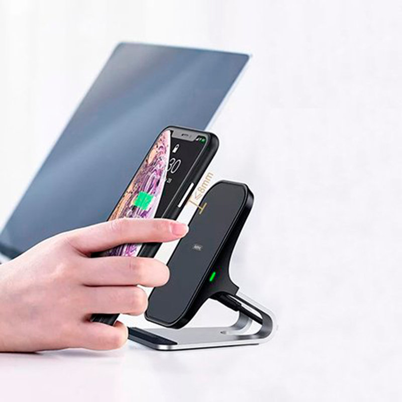 Incarcator Wireless Remax RP-W12 Aluminum Alloy Quick Charge 10W - Negru