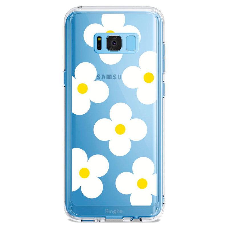 Husa Samsung Galaxy S8+, Galaxy S8 Plus Ringke Fusion Design, White Daisies