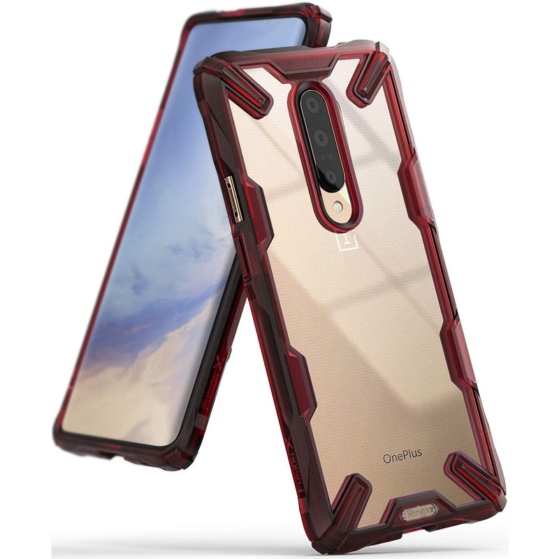 Husa OnePlus 7 Pro Ringke Fusion X - Ruby Red