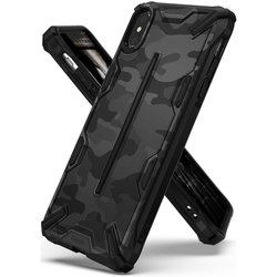 Husa iPhone XS Ringke Dual-X Design - Camo Black