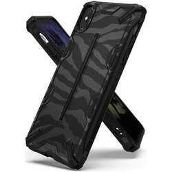 Husa iPhone XS Max Ringke Dual-X Design - Zebra Black