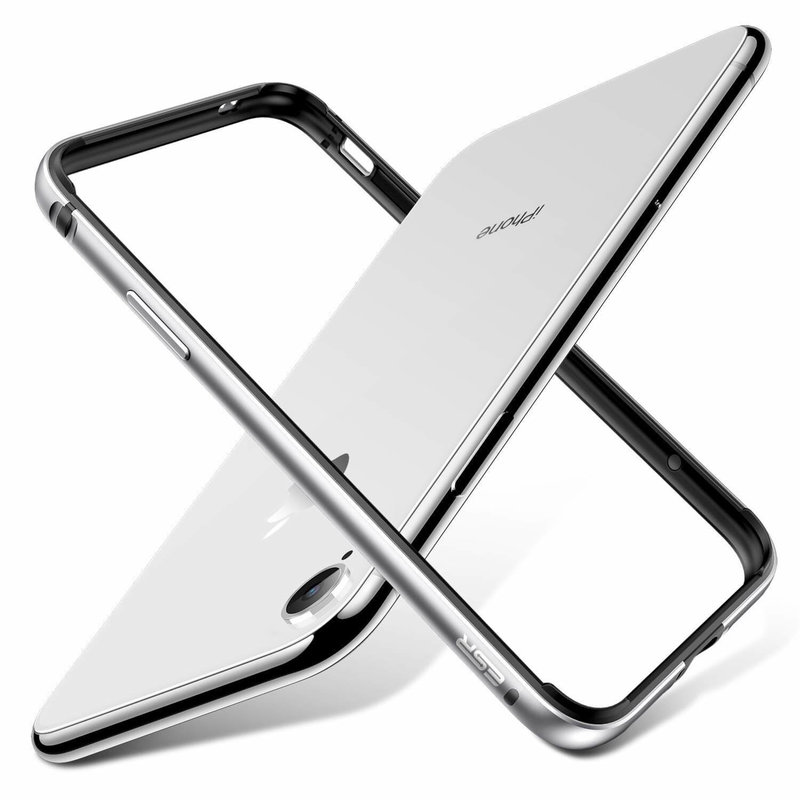 Bumper iPhone XR ESR Edge Guard - Argintiu