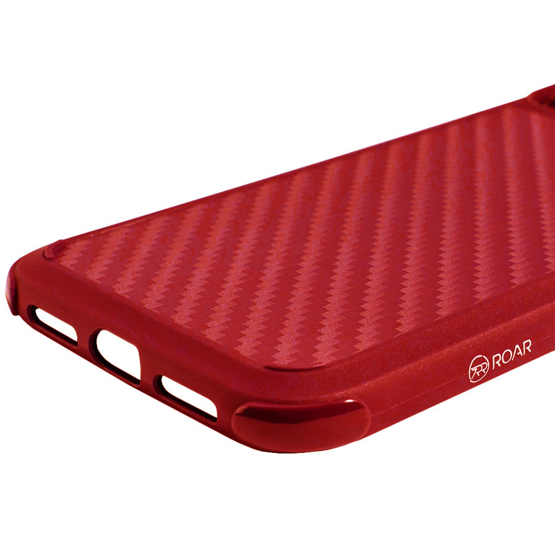 Husa iPhone 11 Roar Carbon Armor - Rosu
