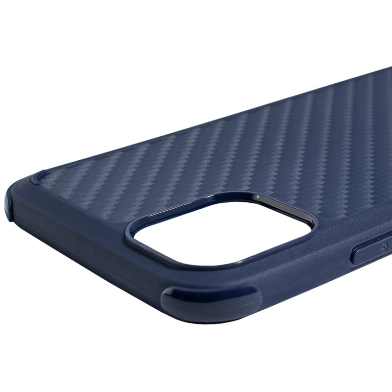 Husa iPhone 11 Pro Max Roar Carbon Armor - Albastru