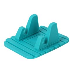 Suport Auto Anti Skid Pad Bracket Din Silicon Pentru Telefon - Albastru