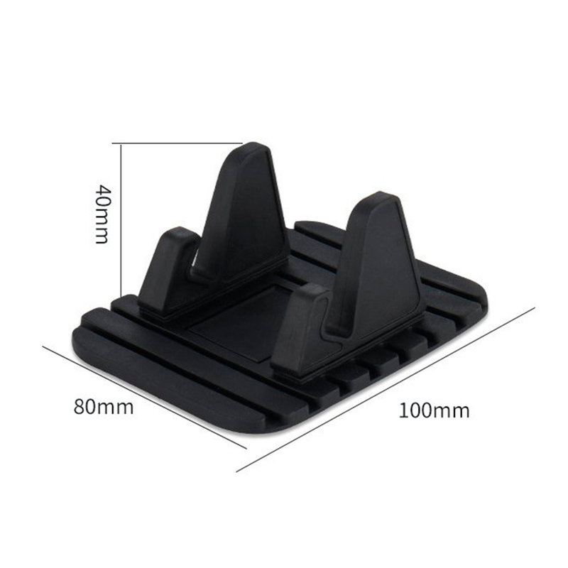 Suport Auto Anti Skid Pad Bracket Din Silicon Pentru Telefon - Albastru