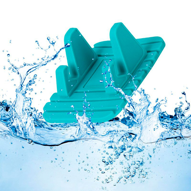 Suport Auto Anti Skid Pad Bracket Din Silicon Pentru Telefon - Albastru