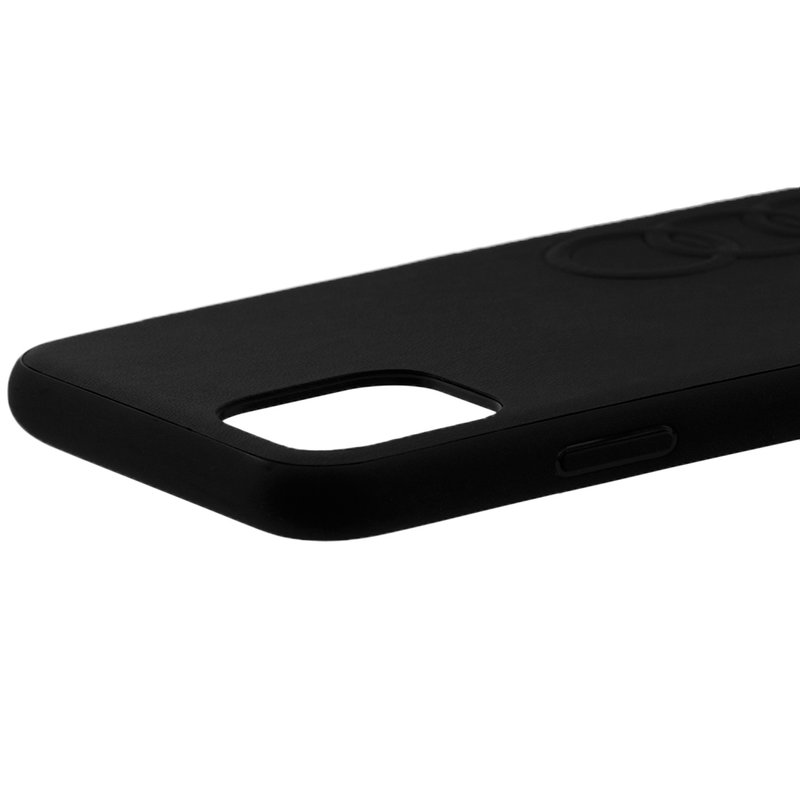 Husa iPhone 11 Pro Max Audi Leather Case - TPUPCIP11M-Q8/D1-BK - Negru