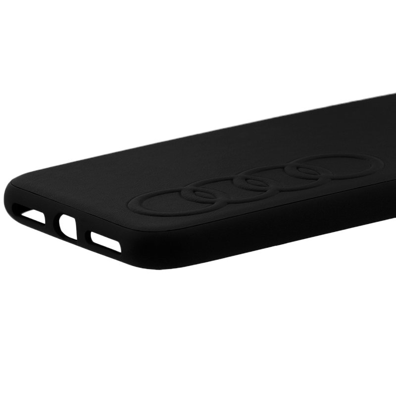 Husa iPhone 11 Pro Max Audi Leather Case - TPUPCIP11M-Q8/D1-BK - Negru