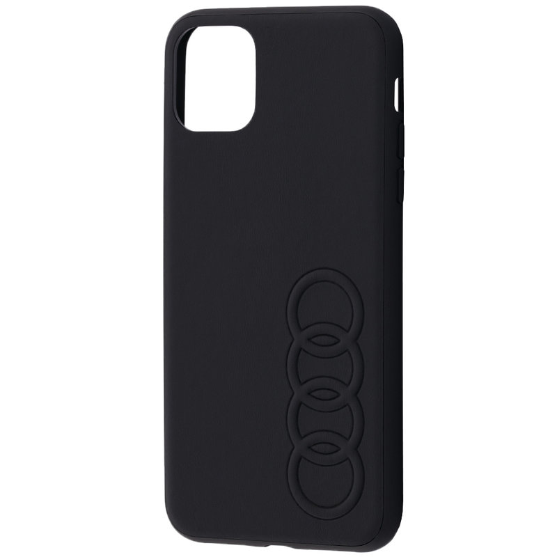 Husa iPhone 11 Pro Max Audi Leather Case - TPUPCIP11M-Q8/D1-BK - Negru