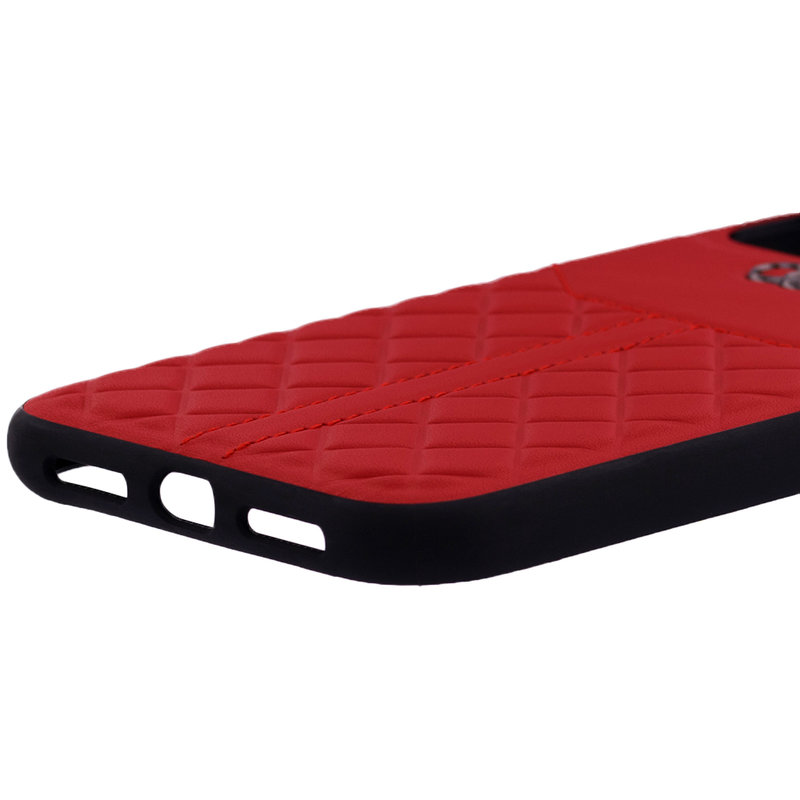 Husa iPhone 11 Audi Leather Case - TPUPCIP11R-Q8/D1-RD - Rosu