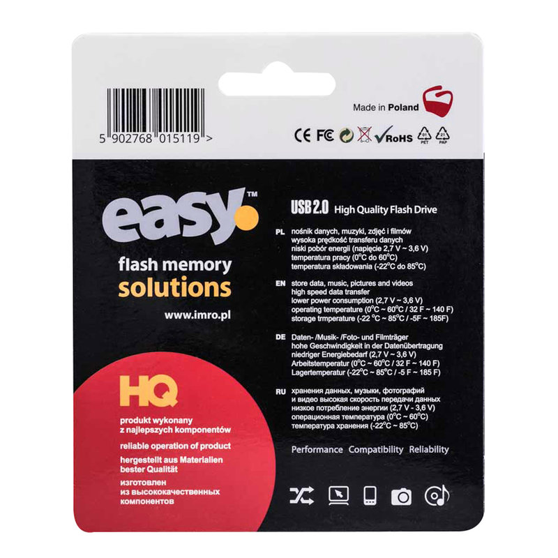 Stick Memorie USB Imro Easy Flash Memory HQ 32GB - Negru