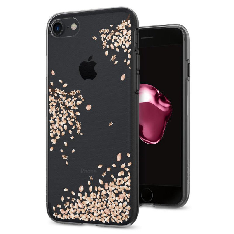 Bumper iPhone 7 Spigen Liquid Crystal - Spring Blossom