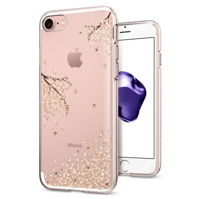 Bumper iPhone 8 Spigen Liquid Crystal - Spring Blossom