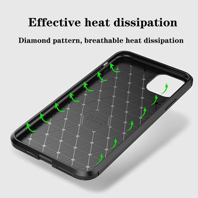 Husa iPhone 11 Pro Max Techsuit Carbon Silicone, verde