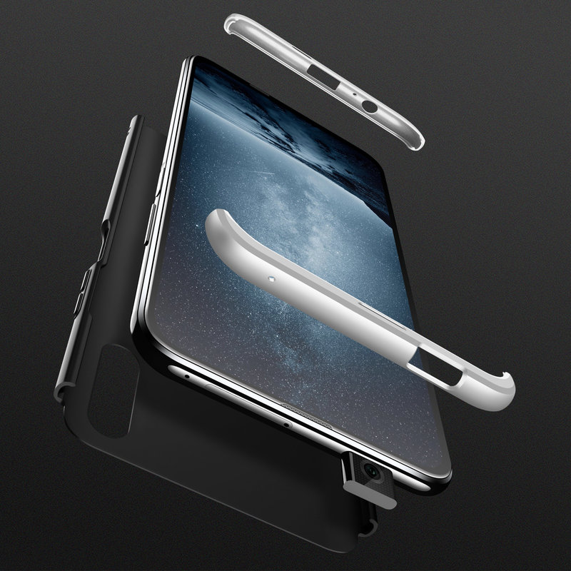 Husa Huawei Honor 9X Pro GKK 360 Full Cover Negru-Argintiu