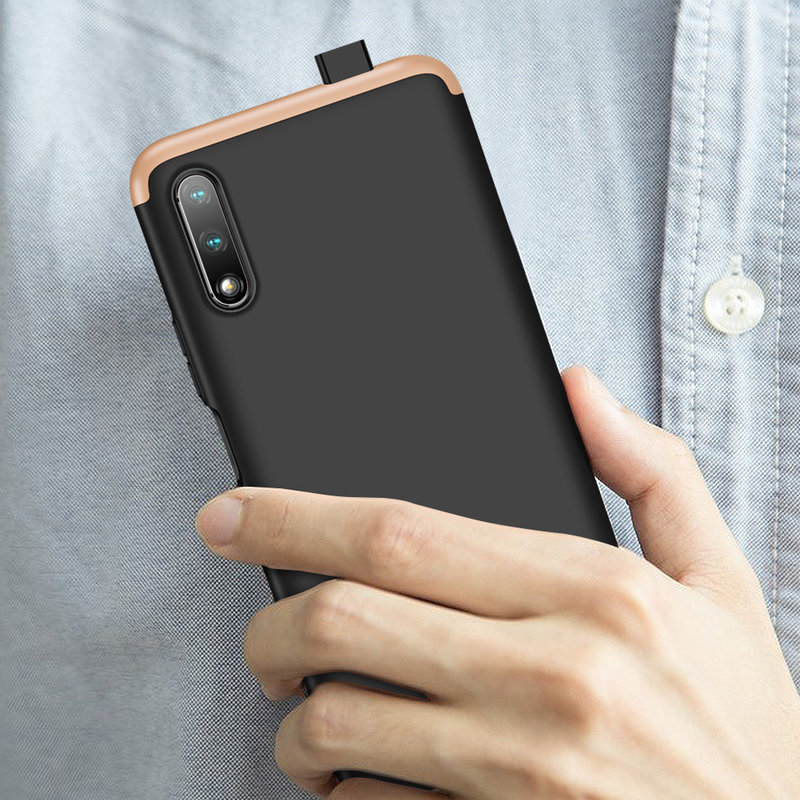Husa Huawei Honor 9X GKK 360 Full Cover Negru-Auriu