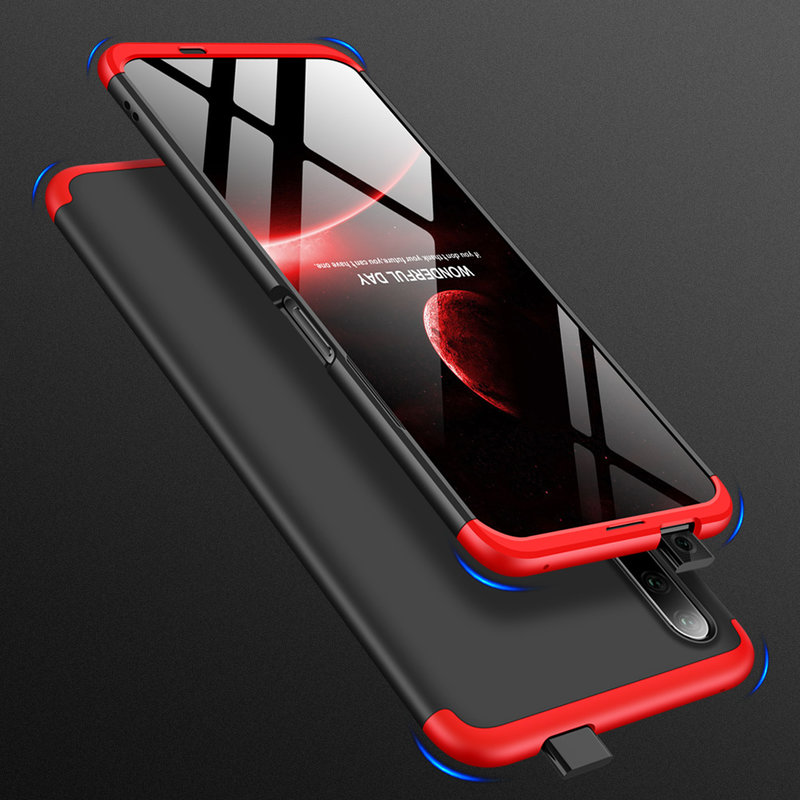 Husa Huawei Honor 9X GKK 360 Full Cover Negru-Rosu