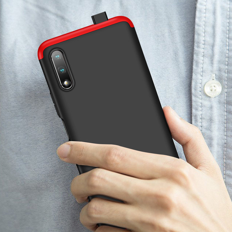 Husa Huawei Honor 9X GKK 360 Full Cover Negru-Rosu