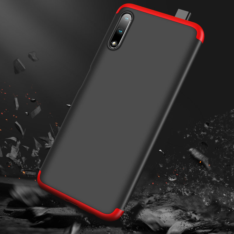 Husa Huawei Honor 9X GKK 360 Full Cover Negru-Rosu