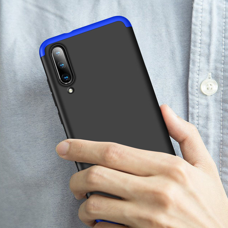 Husa Xiaomi Mi A3 / Mi CC9e GKK 360 Full Cover Negru-Albastru