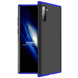 Husa Samsung Galaxy Note 10 GKK 360 Full Cover Negru-Albastru