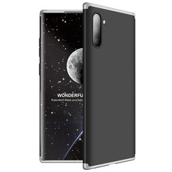 Husa Samsung Galaxy Note 10 GKK 360 Full Cover Negru-Argintiu