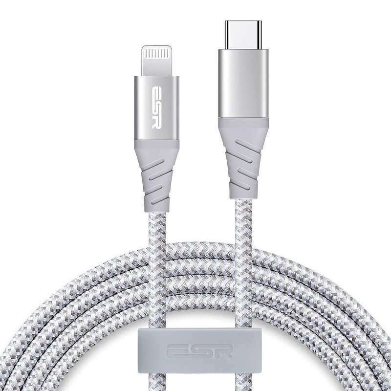 Cablu De Date ESR Premium Fast Charging Type-C To Lightning 1M - ECL8 - Argintiu