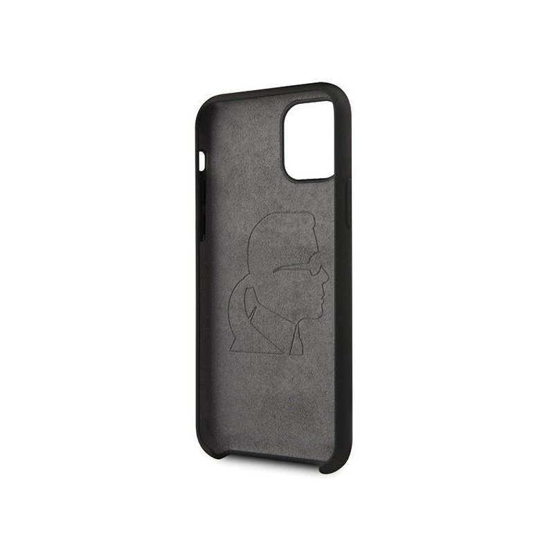 Husa iPhone 11 Karl Lagerfeld Karl&Choupette - KLHCN61SLFKBK - Negru