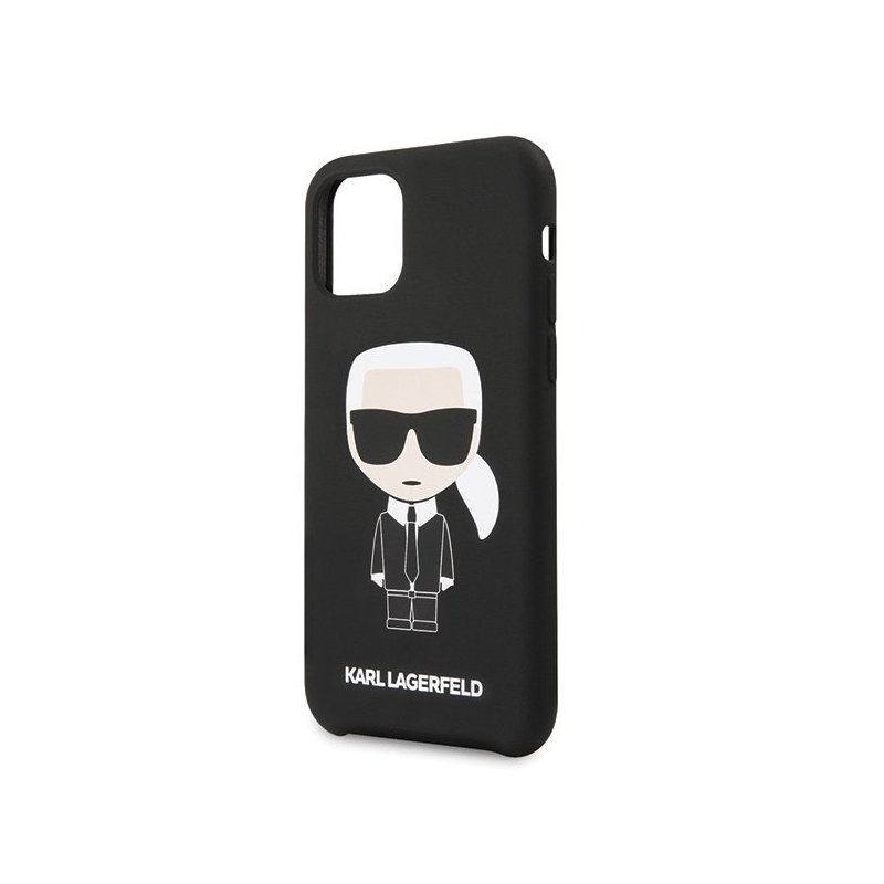Husa iPhone 11 Karl Lagerfeld Karl&Choupette - KLHCN61SLFKBK - Negru