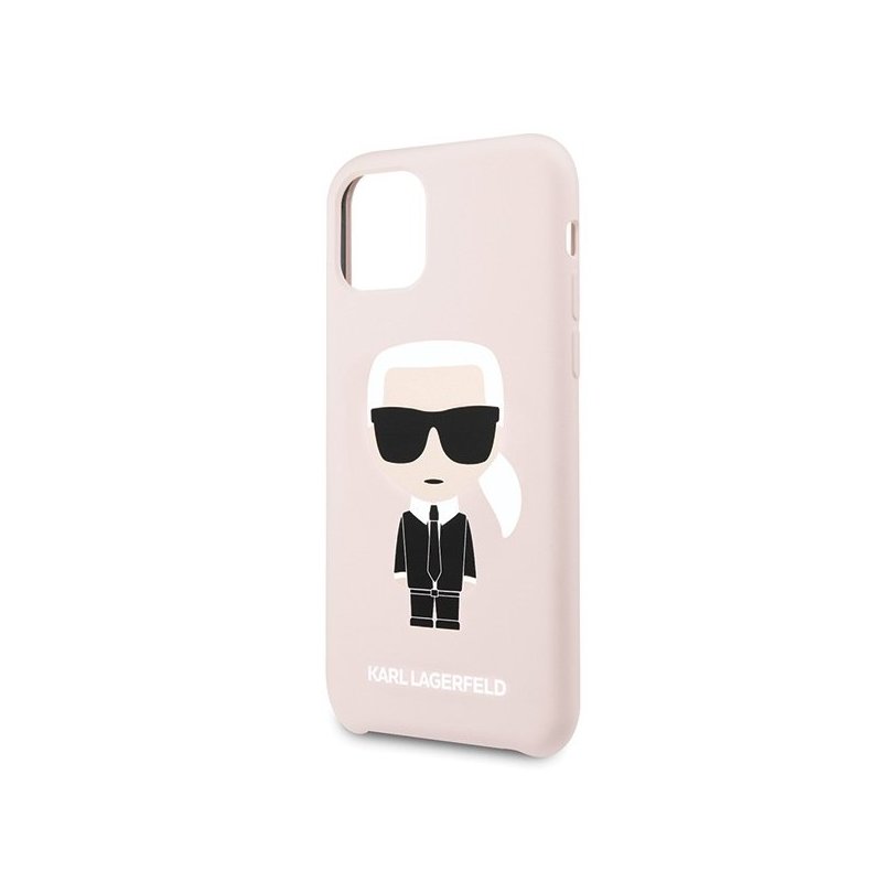 Husa iPhone 11 Pro Max Karl Lagerfeld Karl&Choupette - KLHCN65SLFKPI - Roz