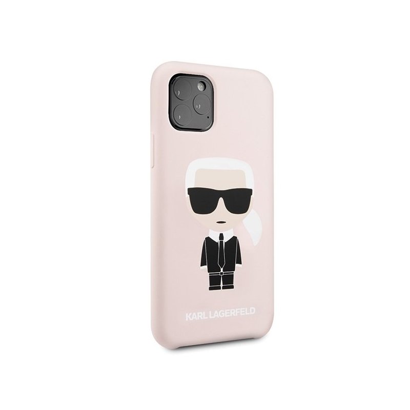 Husa iPhone 11 Pro Max Karl Lagerfeld Karl&Choupette - KLHCN65SLFKPI - Roz