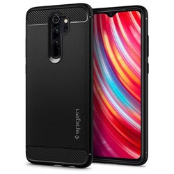 Husa Xiaomi Redmi Note 8 pro Spigen Rugged Armor, negru