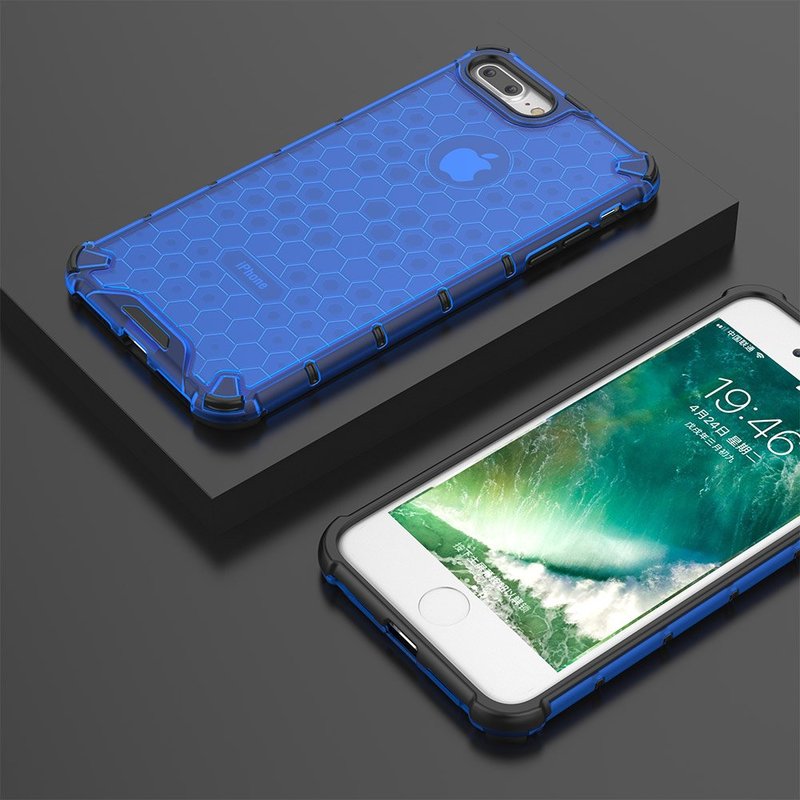 Husa iPhone 7 Plus Honeycomb Armor - Albastru