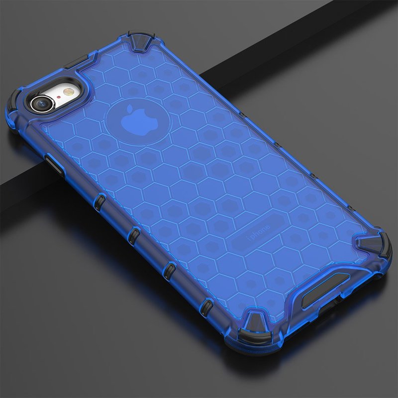 Husa iPhone 8 Honeycomb Armor - Albastru