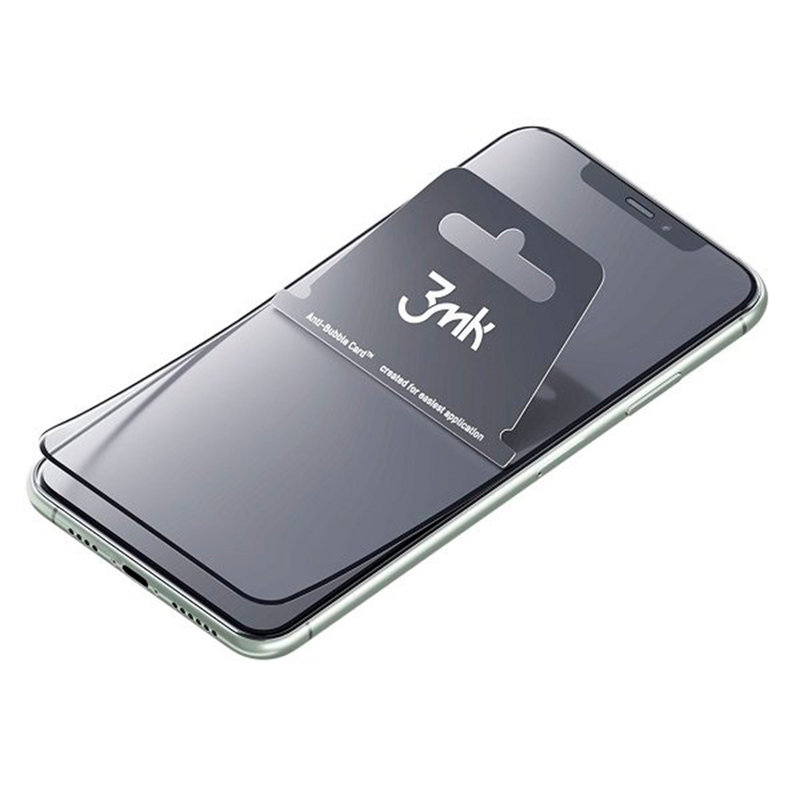 Folie iPhone 11 3mk NeoGlass Unbreakable Cu Rama - Negru
