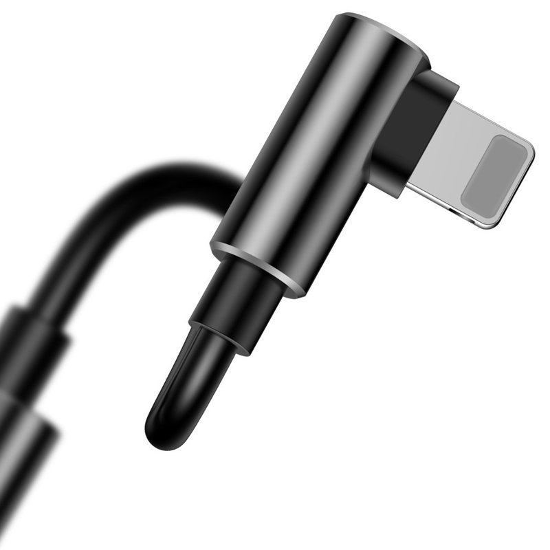 Convertor Audio Baseus L50S Lightning To 3.5mm + Lightning Adapter - CALL50S-01 - Negru