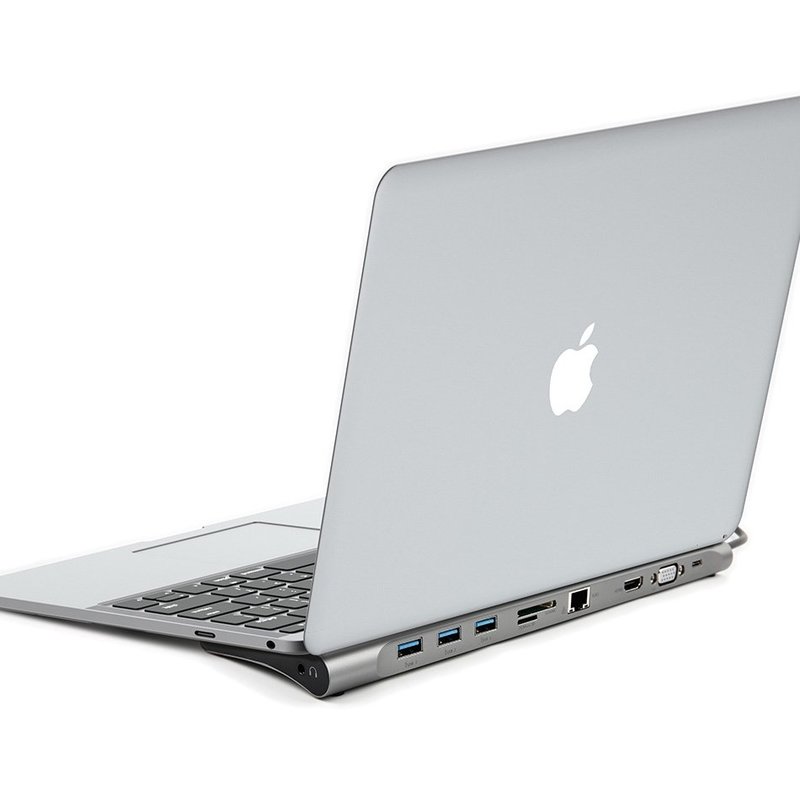 Hub Baseus Enjoyment Series Adapter USB 3.0/4K HDMI/SD/CF/LAN/VGA/Type-C - CATSX-F0G - Argintiu