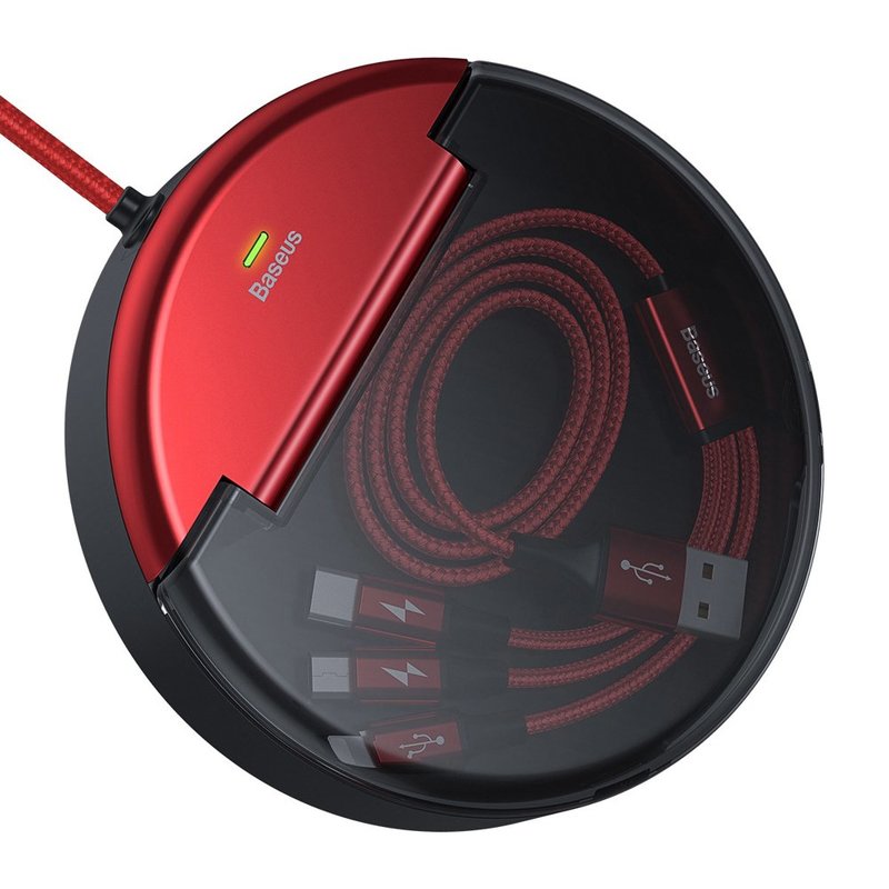 Statie Incarcare Auto Baseus Sharing For Whole Car + Cablu De Incarcare 3A - CAHUB-FX09 - Rosu