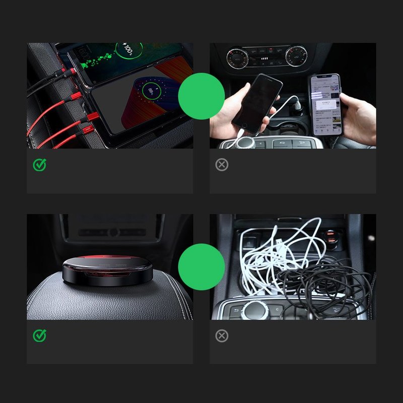 Statie Incarcare Auto Baseus Sharing For Whole Car + Cablu De Incarcare 3A - CAHUB-FX09 - Rosu