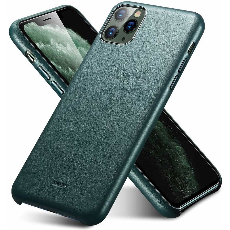 Husa iPhone 11 Pro ESR Metro Leather - Pine Green