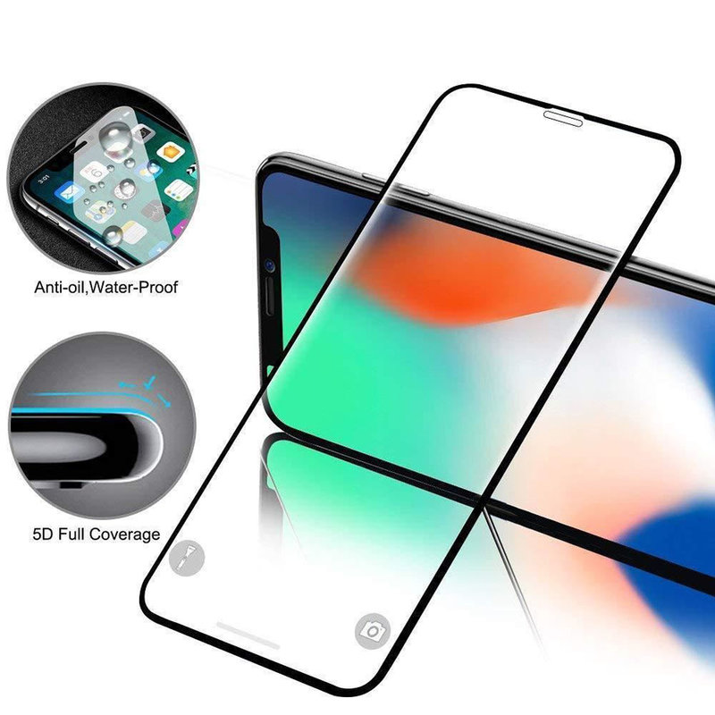 Folie Sticla iPhone XS Wozinsky 5D Full Screen Tempered Glass - Negru