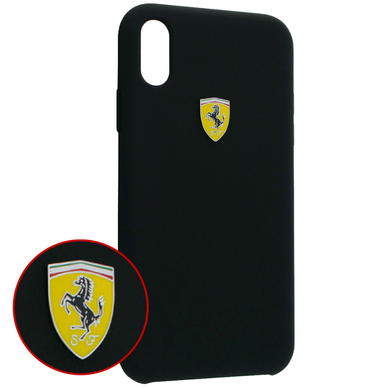 Bumper iPhone XR Ferrari - Negru FESSIHCI61BK