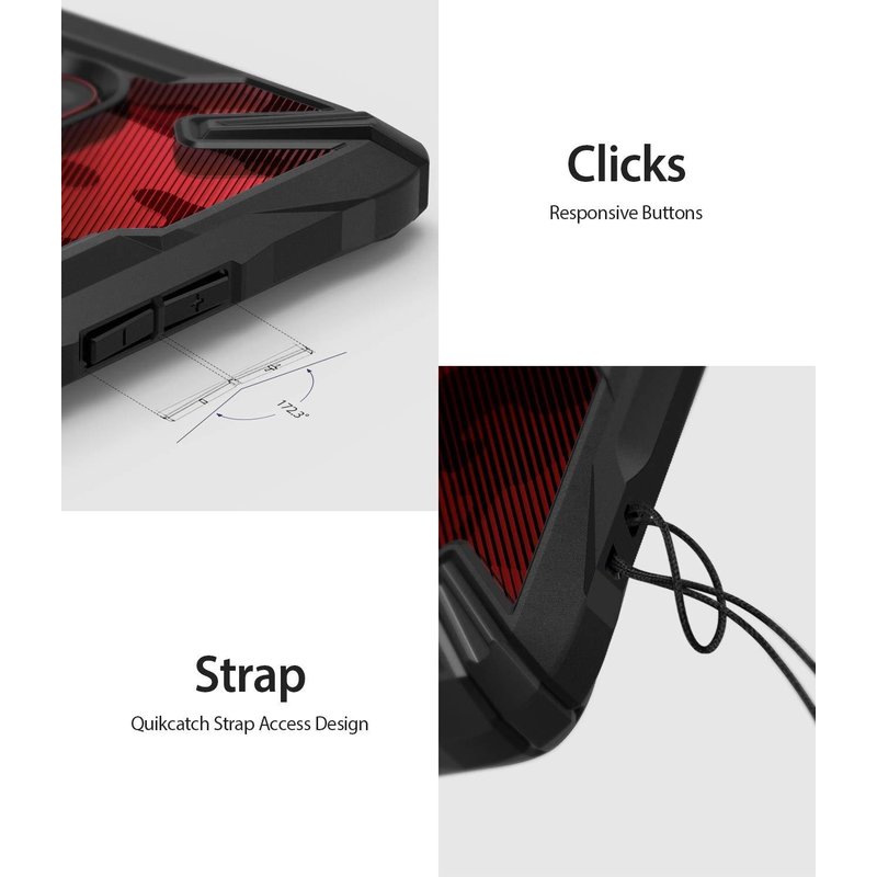 Husa OnePlus 7 Ringke Fusion X Design - Camo Black