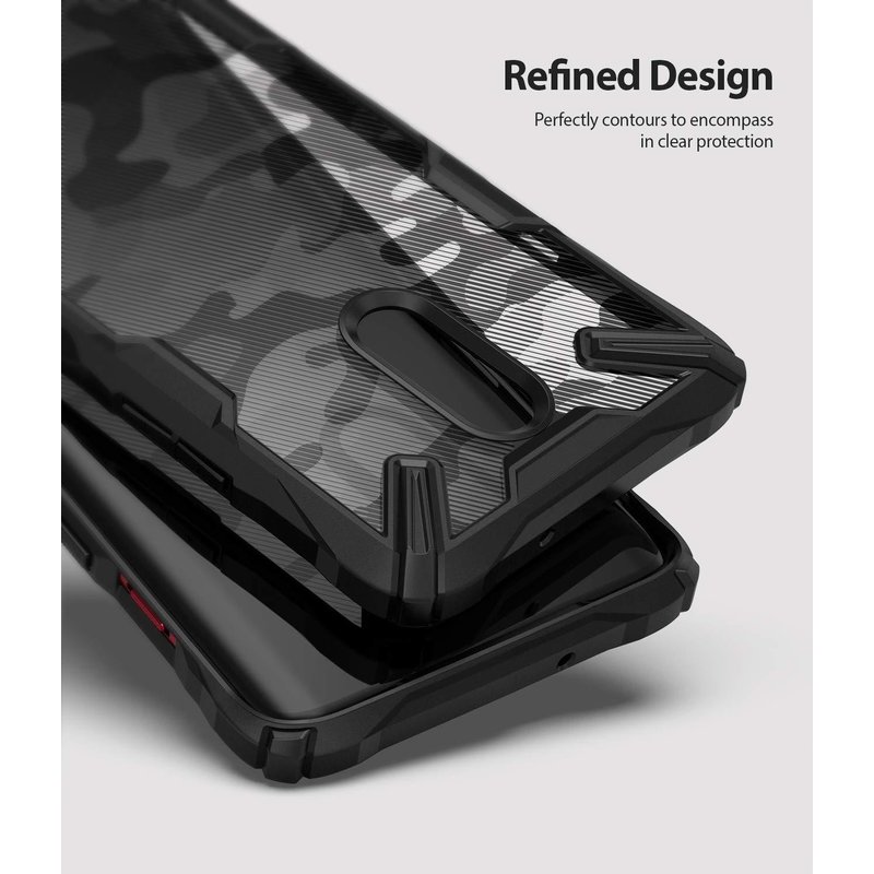 Husa OnePlus 7 Ringke Fusion X Design - Camo Black