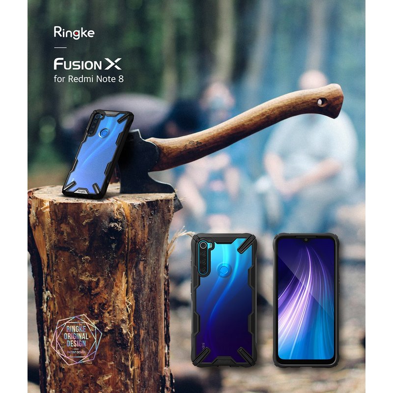Husa Xiaomi Redmi Note 8 Ringke Fusion X - Black