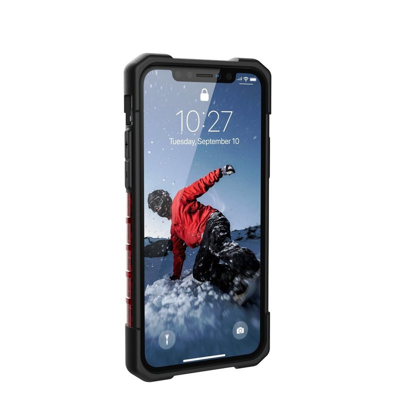 Husa iPhone 11 Pro Max transparenta UAG Plasma, rosu