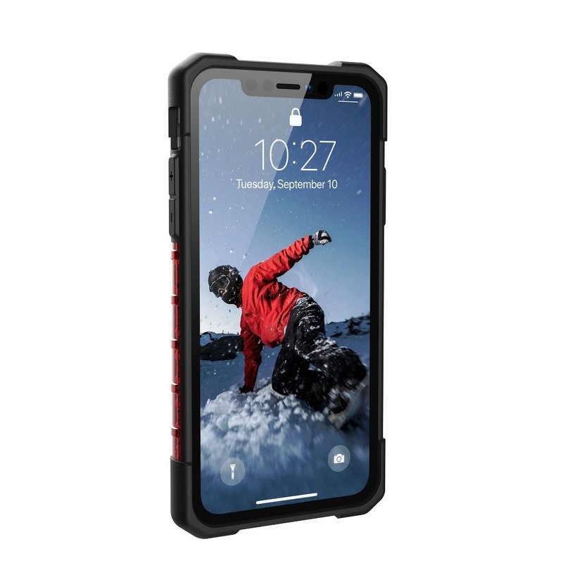 Husa iPhone 11 transparenta UAG Plasma, rosu