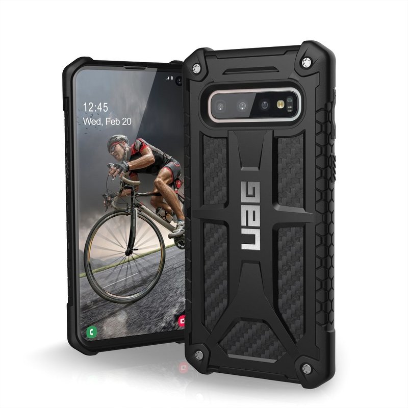 Husa Samsung Galaxy S10 Plus UAG Monarch originala, fibra de carbon
