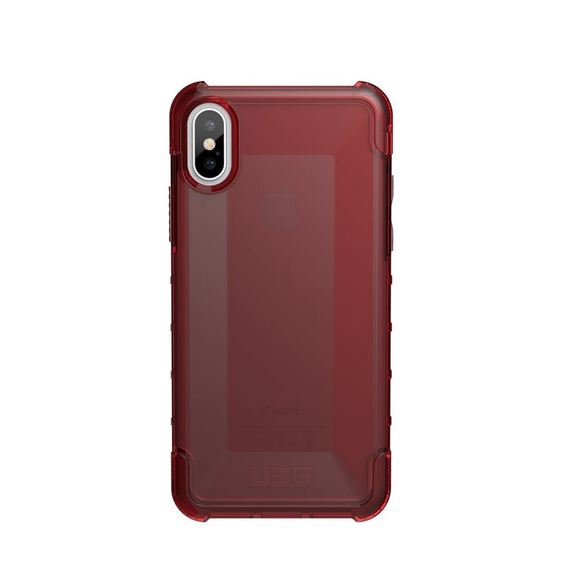 Husa iPhone X, iPhone 10 UAG Plyo Series - Rosu Transparent